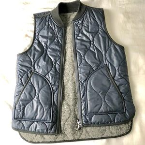 Madewell reversible bomber vest